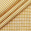 Raymond Men's Cotton Checks 1.80 Meter Unstitched Shirt Fabric (Orange)