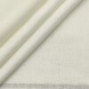 Burgoyne Men's Linen Solids Unstitched Shirting Fabric (Milky White)