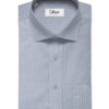 J.Hampstead Men's Giza Cotton Checks 2.25 Meter Unstitched Shirting Fabric (Sky Blue)