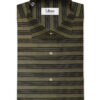 Cadini Men's Giza Cotton Striped Unstitched Shirting Fabric (Blue & Beige)