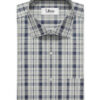 Cadini Men's Pure Cotton Checks Unstitched Shirting Fabric (White)