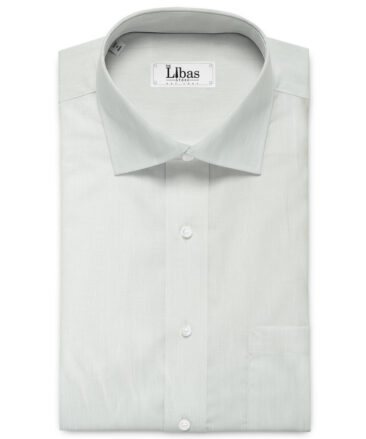 Raymond Men's 60 LEA Pure Linen Solids 3.50 Meter Unstitched Shirting Fabric (White)