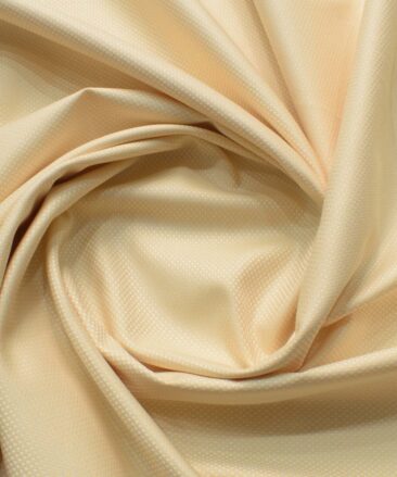 Arvind Men's Premium Cotton Structured 2.25 Meter Unstitched Shirting Fabric (Beige)