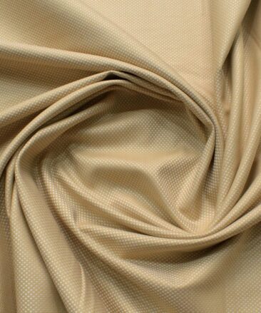 Arvind Men's Premium Cotton Structured 2.25 Meter Unstitched Shirting Fabric (Sand Castle Beige)