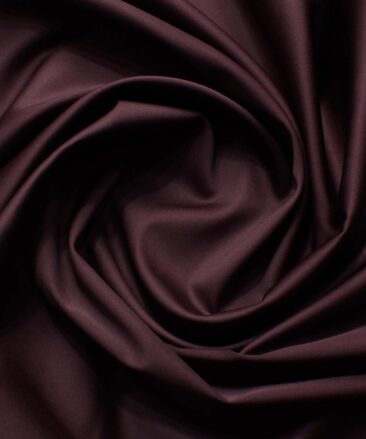 Birla Century Men's 70's Giza Cotton Solids 2.25 Meter Unstitched Shirting Fabric (Dark Wine)