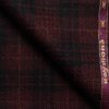 Raymond Men's 100% Merino Wool Checks  2.20 Meter Unstitched Tweed Jacketing & Blazer Fabric (Maroon)