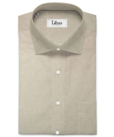 Raymond Men's 100% Pure Linen 60 LEA Solids  Unstitched Shirting Fabric (Natural Beige)