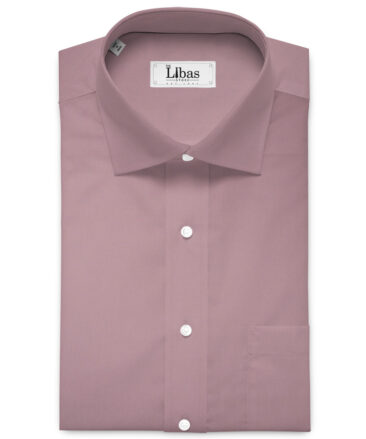 Luthai Men's  Cotton Solids  Unstitched Shirting Fabric (Bouquet Mauve)